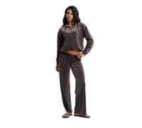 Juicy Couture Damen Old Gothic Diamante Oversized Cropped Kapuzenpullover (1er Pack)