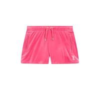 Juicy Couture Damen Tamia Track Damenshorts Sommershorts aus Velour mit Appliaktionen in versch. Farben Lässige Shorts, HOT PINK, X-Small