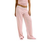 Juicy Couture Damen Vicky Flare Pants-Pyjama Unterteil Hose Schlafhose Schlafanzughose aus Velour versch. Farben Pyjamaunterteil, Almond Blossom, XS