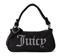 Schultertasche JUICY COUTURE "KIMBERLY SMALL HOBO. Damen", Damen, Gr. B/H/T: 4cm x 11cm onesize, schwarz, Polyester, Taschen, Schultertasche Damen, Mini Bag, Handtasche, Fashion, Lifestyle, Sale (1346