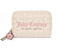 Juicy Couture Summer Garden Geldbörse mit doppeltem Reißverschluss, White Crystal, Geldbörse mit umlaufendem Reißverschluss