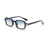 JUJNTNT Klassische quadratische Sonnenbrille für Damen und Herren, Retro-Stil, UV400-Schutz, trendige, leichte Sonnenbrille mit dunklen Gläsern, geeignet für Outdoor-Aktivitäten, C6, Einheitsgröße