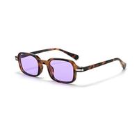 JUJNTNT Klassische quadratische Sonnenbrille für Damen und Herren, Retro-Stil, UV400-Schutz, trendige, leichte Sonnenbrille mit dunklen Gläsern, geeignet für Outdoor-Aktivitäten, C5, Einheitsgröße