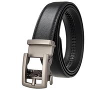 JUJNTNT Ledergürtel für Herren, 3,5 cm breit, automatische Schnalle, luxuriös (125 cm/13)