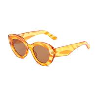 JUJNTNT Retro Oversized Cat Eye Bunte Sonnenbrille für Damen Herren UV400 Trendy (6)