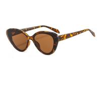 JUJNTNT Vintage Cat-Eye-Sonnenbrille für Damen, Retro-Stil, übergroßer, dicker Rahmen, UV400-Schutz, violette Gläser, trendige Outdoor-Brille, C4, Einheitsgröße