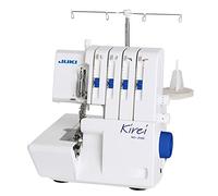 Juki MO-214D Kirei 4 Faden Overlockmaschine, für Einsteiger und Vielnäher, mit hochbelastbarem Ober- Untermesser, für Stoffe Aller Art