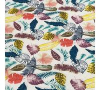 Jukway Baumwollstoff Meterware 160cm breit, Patchwork Stoffe zum Nähen Quilten DIY Dekoration Basteln Handwerk, Baumwolle Stoff bedruckte bunte Blätter Mustern, vorgeschnitte Länge (120 x 160 cm)