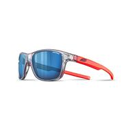 Julbo Cruiser Kinder Brille grau/durchsichtig mit blauen verspiegelten Spectron 3 Gläsern