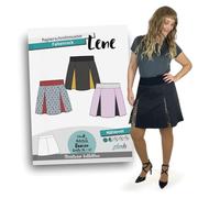 JULENDO Schnittmuster Faltenrock Lene Gr. 34-42 | Papierschnittmuster für Damen mit Nähanleitung