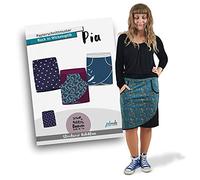 JULENDO Schnittmuster Jersey-Rock in Wickeloptik Pia Gr. 34-44 | Papierschnittmuster für Damen mit Nähanleitung