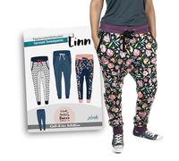 julendo Schnittmuster Jogginghose, Haremshose Linn Gr. 34-44 | Papierschnittmuster für Damen mit Nähanleitung