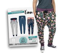 JULENDO Schnittmuster Jogginghose, Haremshose Linn Gr. 34-44 | Papierschnittmuster für Damen mit Nähanleitung
