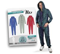 JULENDO Schnittmuster Unisex Jumpsuit Alex Gr. XXS - 3XL | Papierschnittmuster mit Nähanleitung