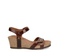 Panama Jack Damen Riemchensandalen Julia Clay, Frauen Sandalen,Ohne Verschluss,Strandschuhe,Sandaletten,Sommersandalen,Lederfarben,38 EU / 5 UK