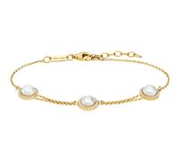 Julie Julsen Armband 925/- Sterling Silber Perle Weiß 19Cm Glänzend