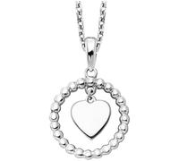 Julie Julsen Halskette - MOVING HEART - JJNE01140.1 silber