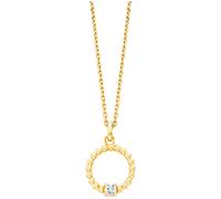 Julie Julsen Anhänger mit Kette 925/- Sterling Silber Zirkonia weiß 40cm Damen