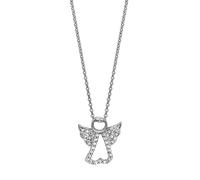 Julie Julsen Anhänger Mit Kette 925/- Sterling Silber Zirkonia Weiß 42Cm Glänzend