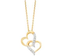 Julie Julsen Damen Anhänger mit Kette 925/- Sterling Silber 43cm Glänzend Zirkonia mehrfarbig 148250044