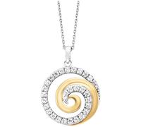 Julie Julsen Damen Anhänger mit Kette 925/- Sterling Silber 45cm Glänzend Zirkonia mehrfarbig 148250038