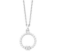 Julie Julsen Anhänger mit Kette 925/- Sterling Silber Zirkonia weiß Damen