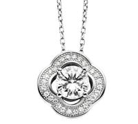 Julie Julsen Anhänger mit Kette 925/- Sterling Silber Zirkonia weiß Damen