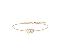 Julie Julsen JJBR0263.3 Damen Armband Herz Sterling-Silber 925 Zirkonia 19 cm