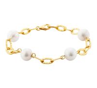 Julie Julsen Damen Armband 925/- Sterling Silber 19cm Strukturiert gold 148260027