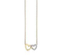 Julie Julsen Collier 925/- Sterling Silber Zirkonia Weiß 42Cm Glänzend