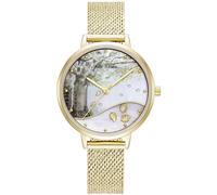 Julie Julsen Damen Damenuhr 23cm Edelstahl gelb Quarzwerk Mineralglas 148000028