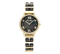 Julie Julsen Uhren - Pearls - JJW1502YGMP schwarz