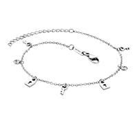 Julie Julsen Fußkette Edelstahl Zirkonia weiß Damen