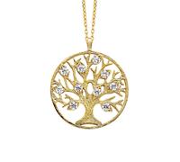 Julie Julsen Halskette - Lebensbaum - JJNE01392.3 gold