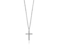 Julie Julsen Halskette - SPARKLING CROSS KIDS - JJKNE33856-S silber