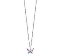 Julie Julsen JJKNE34454-2S Mädchen Collier Schmetterling Sterling-Silber 925 Silber Bunt Zirkonia 40 cm
