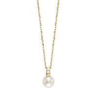Julie Julsen JJNE06-6G Damen Collier Sterling-Silber 925 Gold weiß Perlen 43 cm