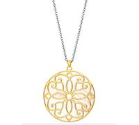 Julie Julsen JJNE0834.3 Damen Collier Ornament Silber 925 Bicolor Gold weiß 60cm