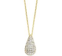 Julie Julsen JJNE33819-G Damen Collier Sterling-Silber 925 Gold weiß Zirkonia 43 cm