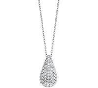 Julie Julsen JJNE33819S Damen Collier Sterling-Silber 925 Silber weiß Zirkonia 43 cm