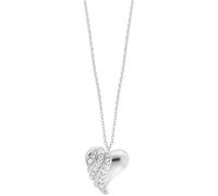 Julie Julsen JJNE33847-S Damen Collier Herz Sterling-Silber 925 Silber weiß Zirkonia 43 cm