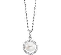 Julie Julsen JJNE3434S Damen Collier Sterling-Silber 925 Silber weiß Perlen 43 cm
