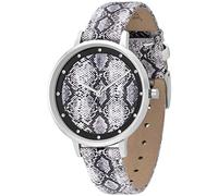 Julie Julsen JJW1203SL-P Safari Python Uhr Damenuhr Leder schwarz
