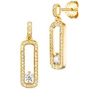 Julie Julsen Ohrhänger 925/- Sterling Silber Zirkonia weiß 2,2cm Damen