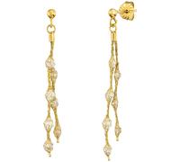 Julie Julsen Ohrhänger 925/- Sterling Silber Zirkonia weiß 5cm Damen