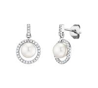 Julie Julsen Ohrringe JJER3434S Damen Ohrstecker Sterling-Silber 925 Silber weiß Perlen