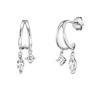 Julie Julsen Ohrringe JJER34426-4S Damen Ohrstecker Sterling-Silber 925 Silber weiß Zirkonia