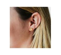 Paar Ohrstecker JULIE JULSEN "MOVING HEART, HERZ, JJER01141.3" Ohrringe Gr. Silber 925 (Sterlingsilber), gelb (gelbgoldfarben) Mädchen (43882551-0) gelbgoldfarben