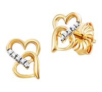 Julie Julsen Damen Ohrstecker 925/- Sterling Silber 0,9cm Glänzend Zirkonia mehrfarbig 148220017