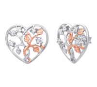 Julie Julsen Ohrstecker 925/- Sterling Silber Zirkonia weiß mehrfarbig Damen